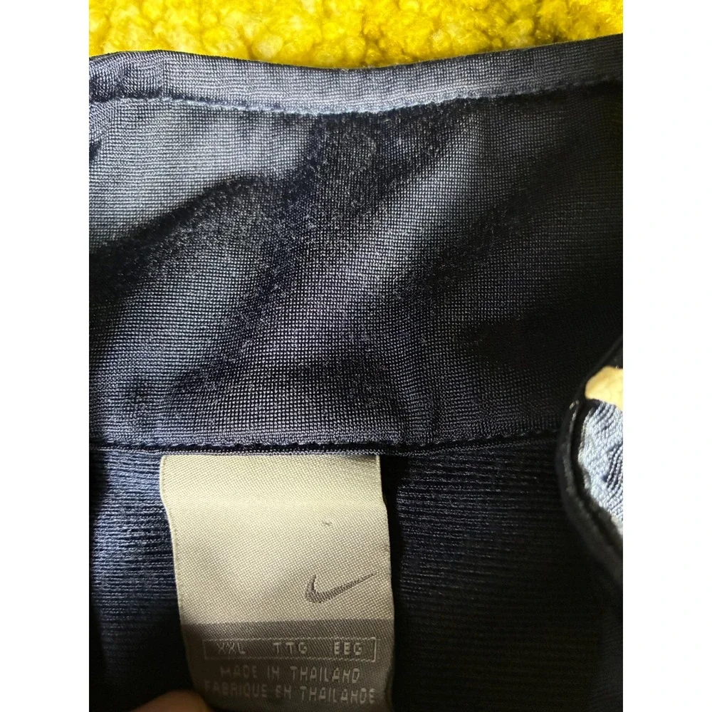Nike Mens Track‎ Jacket XXL Navy  White Piping Full Zip Athletic Swoosh Logo Y2K